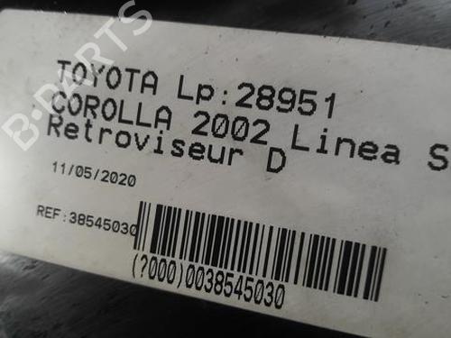 Bakspejl Højre TOYOTA COROLLA (_E12_) 2.0 D-4D (CDE120R, CDE120L_) (110 hp) 22001907
