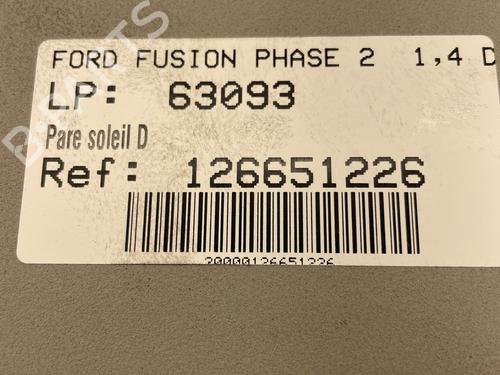 Used Right sun visor Right sun visor 36850826 36850826