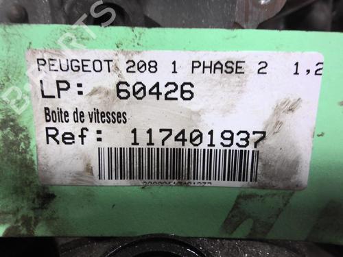 Used Gearbox Gearbox PEUGEOT 208 I (CA_, CC_) 1.2 VTI 82 (82 hp) 30823737 30823737