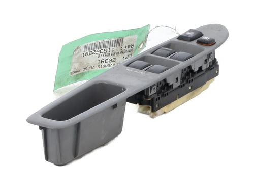 Used Left front window switch TOYOTA AVENSIS VERSO (_M2_) 2.0 D (CLM20_, CLM20R) (116 hp) 30528175