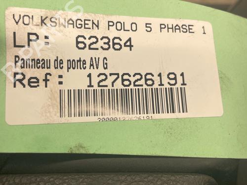 Front left panel VW POLO V (6R1, 6C1) 1.6 TDI | BP36512056C58  - Image 5