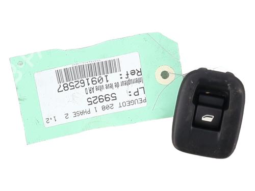 Used Right rear window switch PEUGEOT 208 I (CA_, CC_) 1.2 THP 110 (110 hp) 27602019