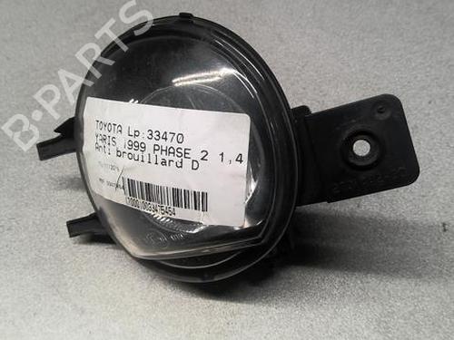 Used Right front fog light TOYOTA YARIS (_P1_) 1.4 D-4D (NLP10_, NLP10R) (75 hp) 20362950