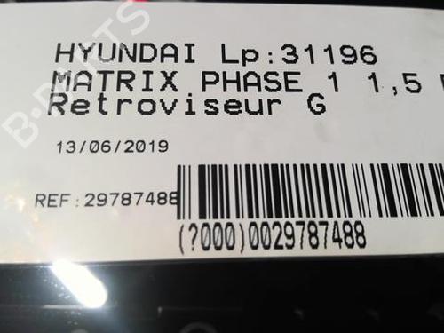 Left mirror HYUNDAI MATRIX (FC) 1.5 CRDi | BP22000766C26 