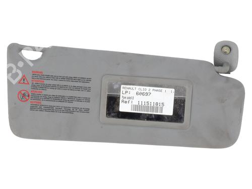 Høyre solskjerm RENAULT CLIO II (BB_, CB_) 1.2 16V (BB05, BB0W, BB11, BB27, BB2T, BB2U, BB2V, CB05,... (75 hp) 29196980