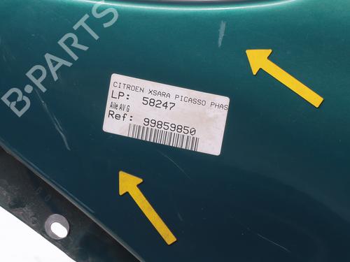 Left front fenders CITROËN XSARA PICASSO (N68) 1.6 HDi | BP22940198C41 