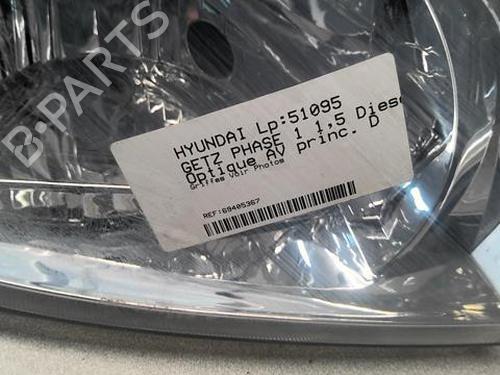 Used Right headlight HYUNDAI GETZ (TB) 1.5 CRDi (82 hp) 20355754