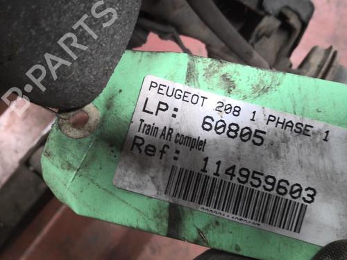 Used Rear axle PEUGEOT 208 I (CA_, CC_) 1.4 HDi (68 hp) 30306839