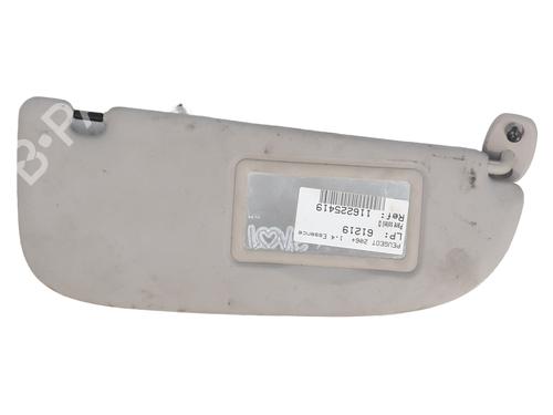 Used Right sun visor PEUGEOT 206+ (2L_, 2M_) 1.4 i (2LKFWA, 2MKFWA) (75 hp) 30715650