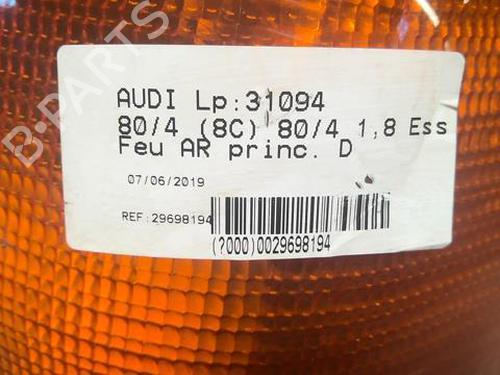 Used Right taillight Right taillight AUDI 80 B3 Saloon (893, 894, 8A2) 1.8 S (90 hp) 22000738 22000738