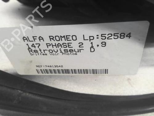 Used Right mirror ALFA ROMEO 147 (937_) 1.9 JTD (937.AXD1A, 937.BXD1A, 937.AXV1A, 937.BXB1A,... (115 hp) 20355152