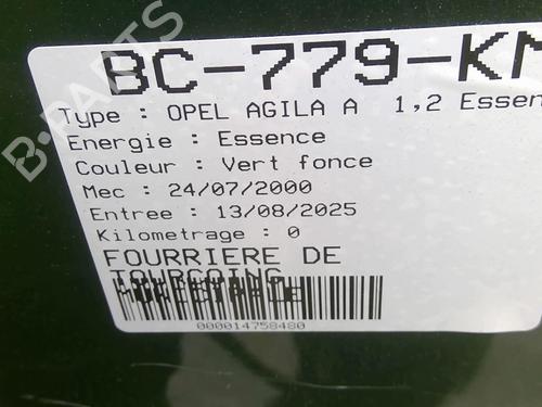 Right front shock absorber OPEL AGILA (A) (H00) 1.2 16V (F68) | BP28216761M17 
