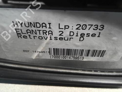 Right mirror HYUNDAI ELANTRA III (XD) 2.0 CRDi | BP20363096C27 