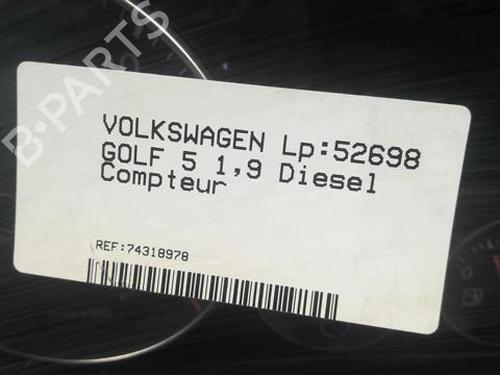 Instrument cluster VW GOLF V (1K1) 1.9 TDI | BP21786419C47 