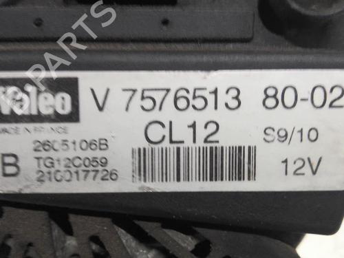 Alternator PEUGEOT 308 I (4A_, 4C_) 1.6 16V | BP20357114M7 