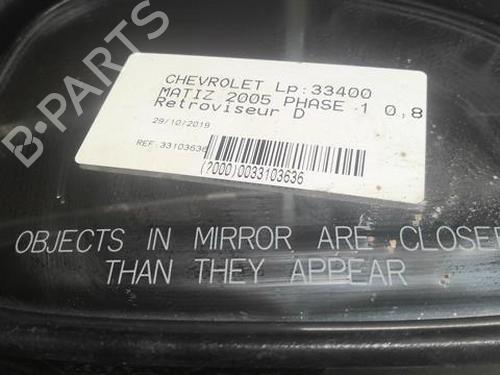 Right mirror CHEVROLET MATIZ (M200, M250) 0.8 | BP22001386C27 