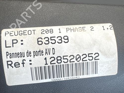 Front right panel PEUGEOT 208 I (CA_, CC_) 1.2 PureTech 82 | BP36955717C59 - Image 2