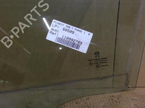 Front left door window PEUGEOT 208 I (CA_, CC_) 1.0 VTi | BP29196869C18 
