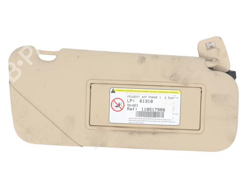 Pala sol direita PEUGEOT 407 (6D_) 2.0 16V (6DRFJC, 6DRFJE, 6DRFJF) (140 hp) 31704399