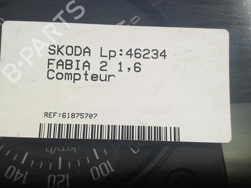 Kombinert Instrument SKODA FABIA II (542) 1.6 TDI | BP20364062C47