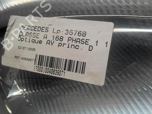 Højre forlygte MERCEDES-BENZ A-CLASS (W168) A 140 (168.031, 168.131) | BP22002115C29 