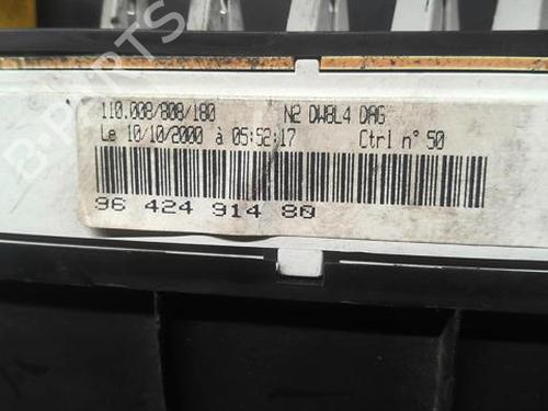Instrument cluster PEUGEOT 306 Hatchback (7A, 7C, N3, N5) 1.9 D | BP20368517C47 