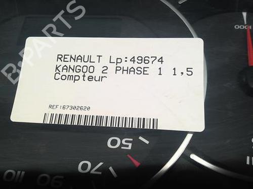 Used Instrument cluster Instrument cluster RENAULT KANGOO Express (FW0/1_) 1.5 dCi 70 (FW0A, KW0V) (68 hp) 20367167 20367167