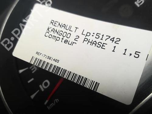 Kombinert Instrument RENAULT KANGOO Express (FW0/1_) 1.5 dCi 85 (FW0K, FW0L, FW0B) (86 hp) 20355492