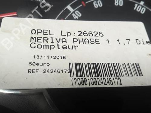 Instrument cluster OPEL MERIVA A MPV (X03) 1.7 CDTI (E75) | BP20370581C47 