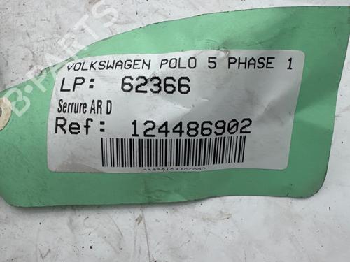 Used Rear right lock Rear right lock VW POLO V (6R1, 6C1) [2009-2022] 34224446 34224446