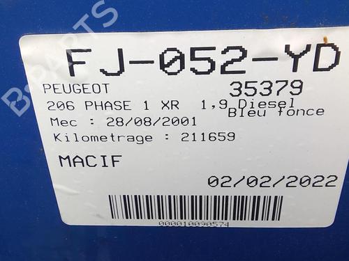 Steering column stalk PEUGEOT 206 Hatchback (2A/C) 1.9 D | BP21759214I23 