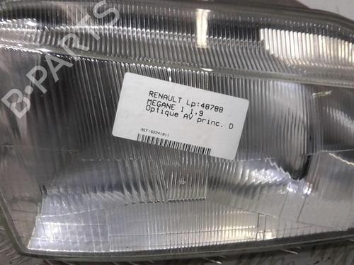 Used Right headlight RENAULT MEGANE I (BA0/1_) 1.9 D Eco (BA0A, BA0U, BA0R) (64 hp) 20357878