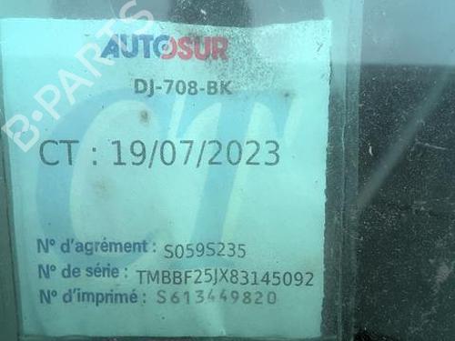 Rear right door window SKODA FABIA II (542) 1.4 TDI | BP20365985C21 