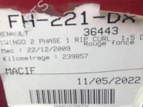Used Parts RENAULT TWINGO II (CN0_)  1.5 dCi (CN0U)  2034410