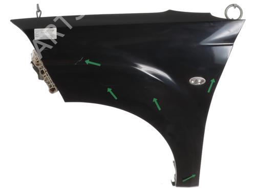 Used Left front fenders PEUGEOT 4007 (VU_, VV_) 2.2 HDi (156 hp) 24918107