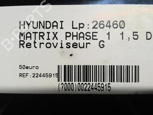 Left mirror HYUNDAI MATRIX (FC) 1.5 CRDi | BP21999621C26 