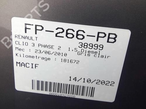 Rear parcel shelf RENAULT CLIO III (BR0/1, CR0/1) 1.5 dCi (BR17, CR17) | BP20352704C85 