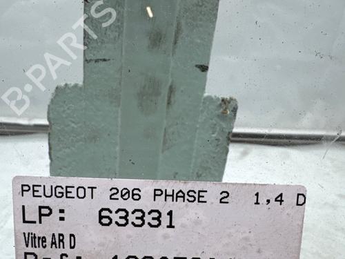 Used Rear right door window Rear right door window PEUGEOT 206 Hatchback (2A/C) [1998-2012] 35972950 35972950