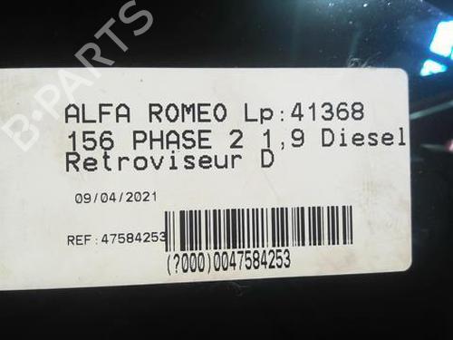 Right mirror ALFA ROMEO 156 (932_) 1.9 JTD (932.A2B00, 932.A2C00) | BP20364423C27