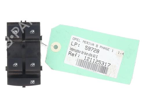 Used Left front window switch Left front window switch OPEL MERIVA B MPV (S10) 1.4 (75) (120 hp) 32383341 32383341