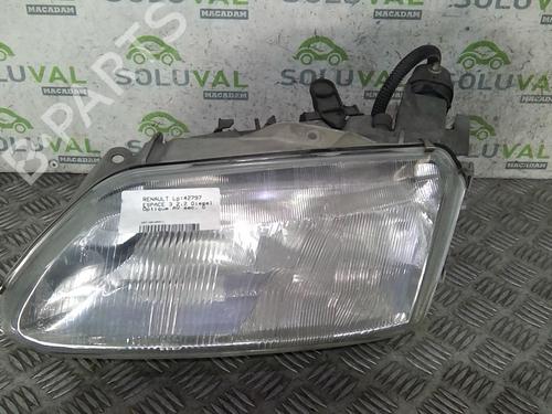Used Left headlight RENAULT ESPACE III (JE0_) 2.2 12V TD (JE0E, JE0H, JE0P) (113 hp) 25276159