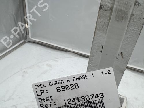 Used Front left door window Front left door window OPEL CORSA B (S93) 1.2 i (F08, F68, M68) (45 hp) 34203284 34203284