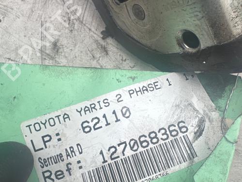 Used Rear right lock Rear right lock TOYOTA YARIS (_P9_) [2005-2014] 36761046 36761046
