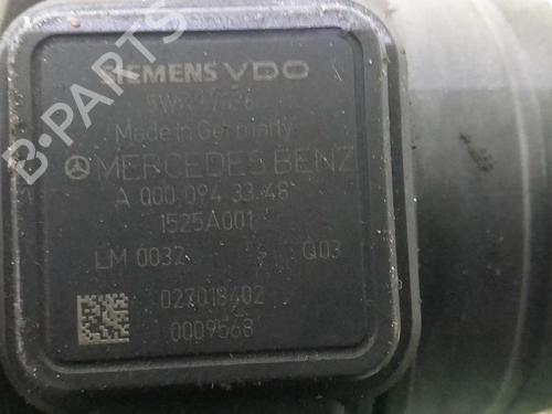 Mass air flow sensor MERCEDES-BENZ B-CLASS Sports Tourer (W245) B 180 CDI (245.207) | BP20361114M95 