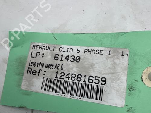 Used Rear right window mechanism Rear right window mechanism RENAULT CLIO V (B7_) 1.5 Blue dCi 85 (B7AG) (86 hp) 34224602 34224602