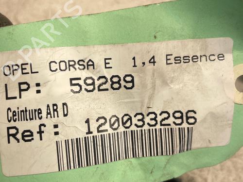 Rear right seatbelt OPEL CORSA E (X15) 1.4 (08, 68) | BP37450726I28 - Image 5