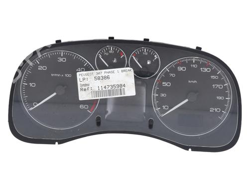 Used Instrument cluster PEUGEOT 307 SW (3H) 1.6 HDI 110 (109 hp) 30116381