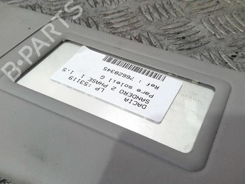Used Left sun visor DACIA SANDERO II 1.5 dCi (90 hp) 20357435