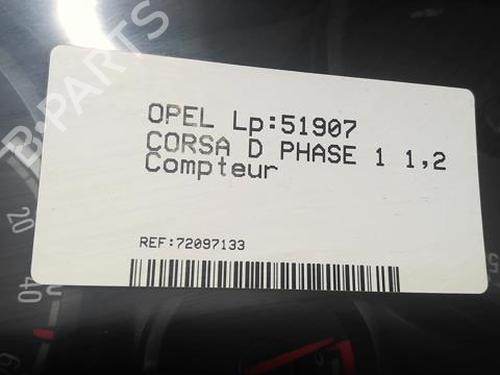 Instrument cluster OPEL CORSA D (S07) 1.2 LPG (L08, L68) | BP21798363C47 