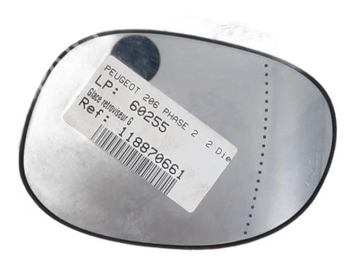 Used Left mirror glass Left mirror glass PEUGEOT 206 Hatchback (2A/C) 2.0 HDI 90 (90 hp) 31655366 31655366